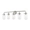 Z-Lite Delaney 5 Light Vanity, Brushed Nickel & Clear 471-5V-BN - alternate 5